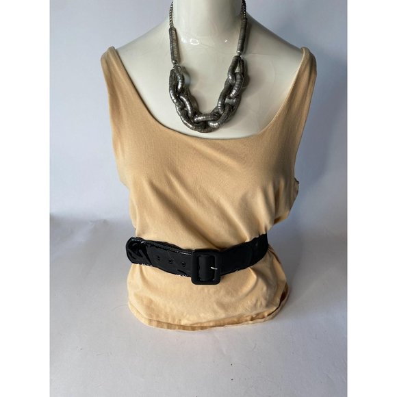 Black Patent and Stretch Belt - Picture 5 of 9